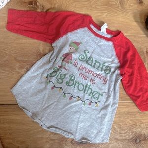 Pregnancy, Christmas big brother announcement shirt